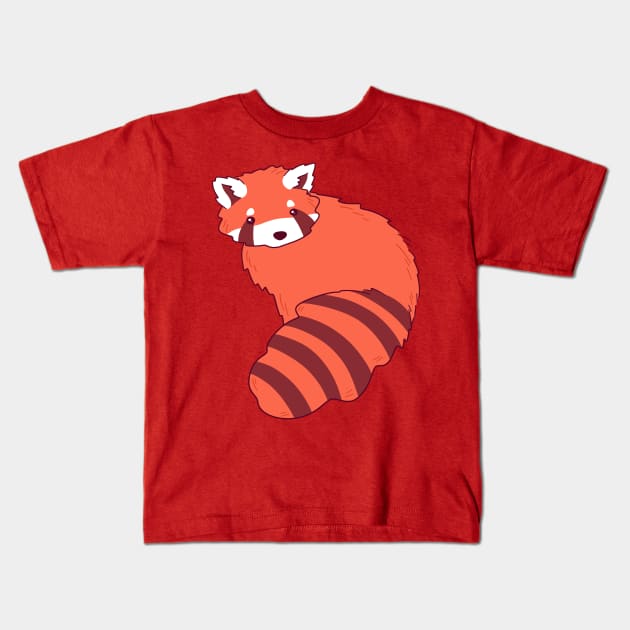 Cutie Red Panda Kids T-Shirt by saradaboru